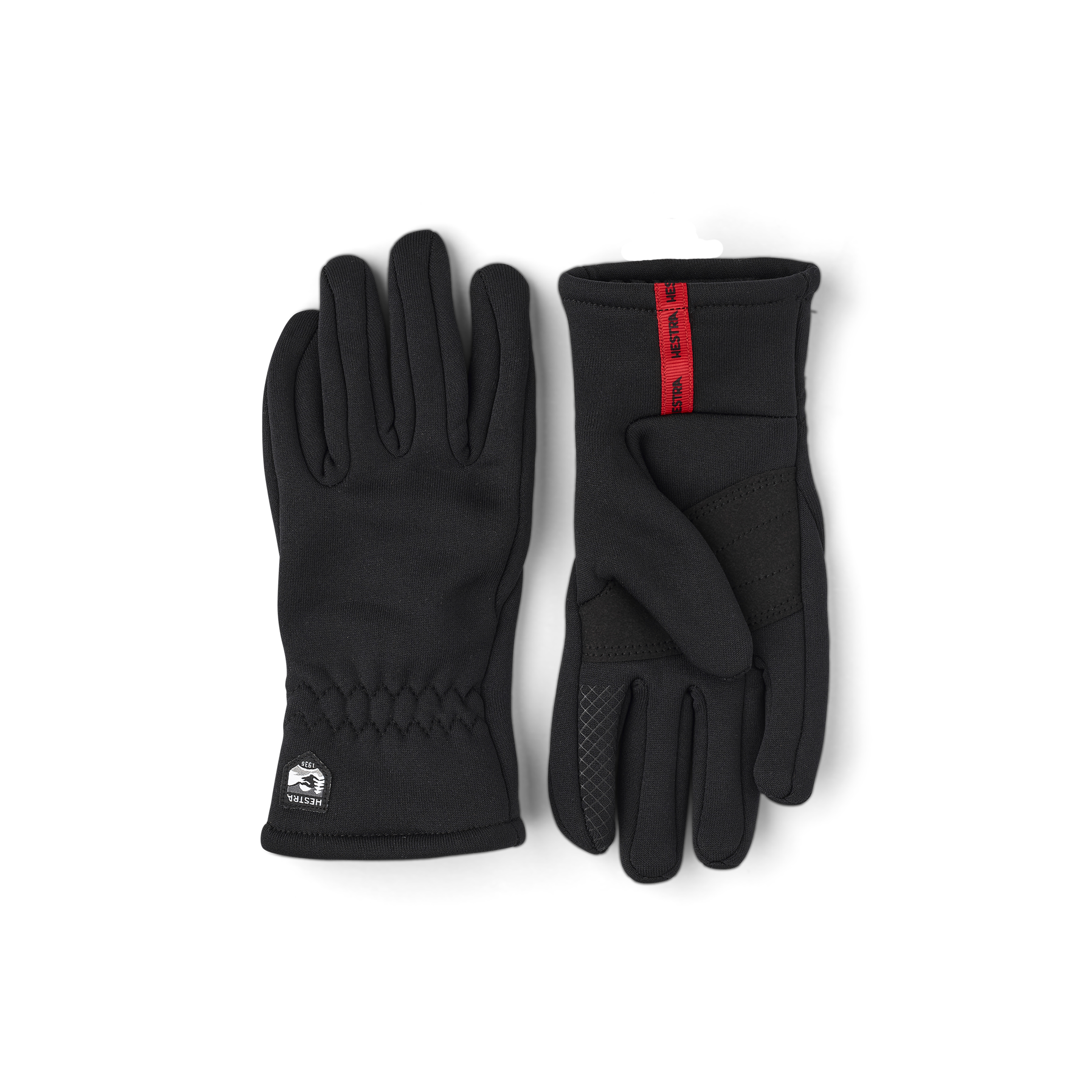 Black fleece inner glove with touch function